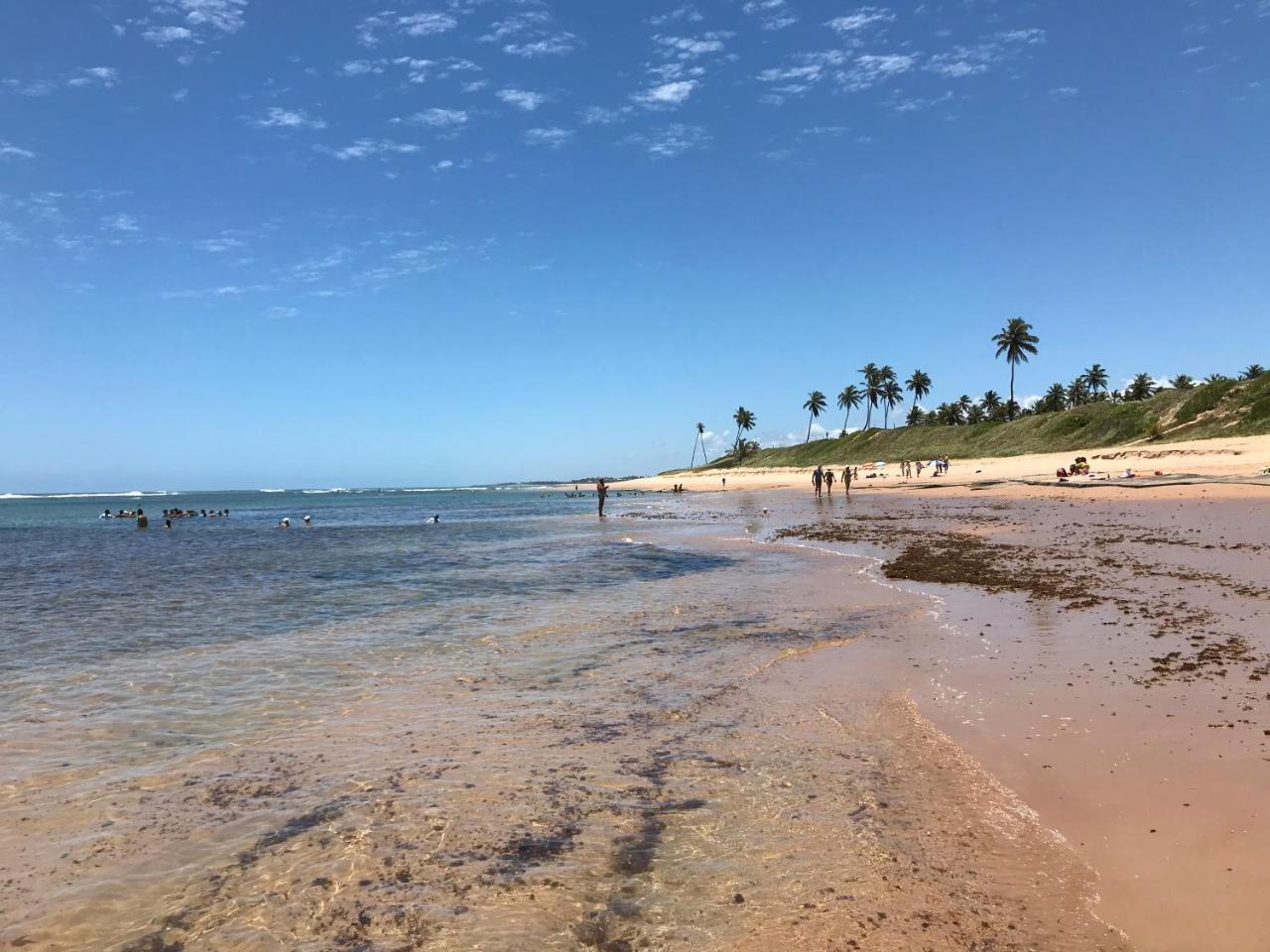 Flat Guarajuba Beira Da Praia Pe Na Areia Luaran gambar
